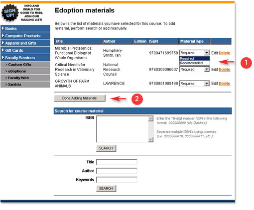edoption materials screen