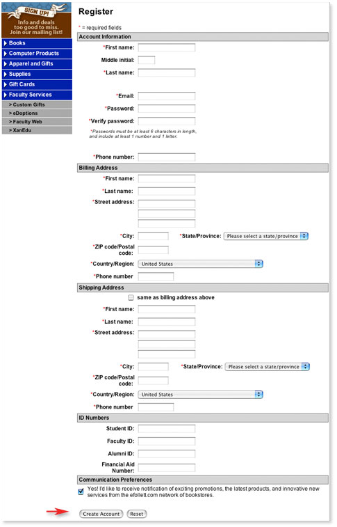 register screen