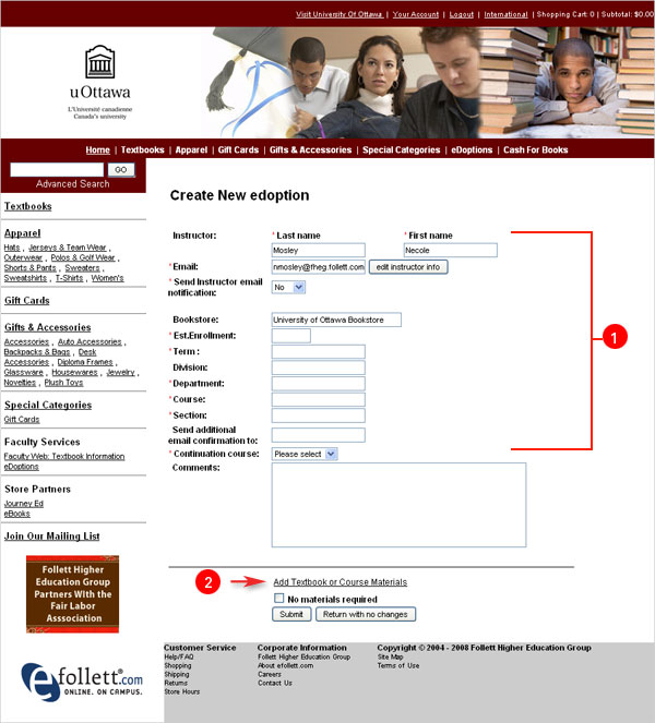 edoption details screen